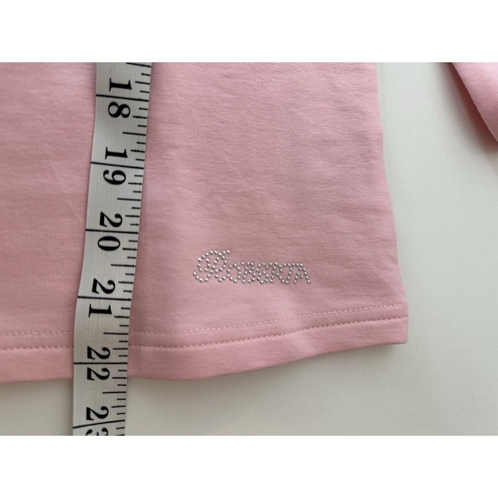 Roberta di Camerino Top Womens XS Made Italy 150-14 Pink Long Sleeve Stretch New - Picture 7 of 10